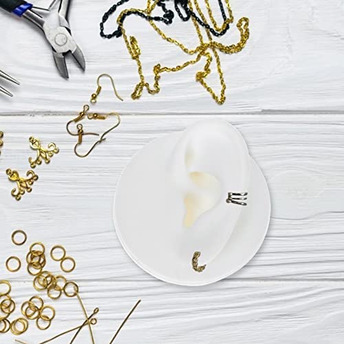 Silicone Left Acupuncture Ear Model: Flexible Model Display Model for Jewelry...
