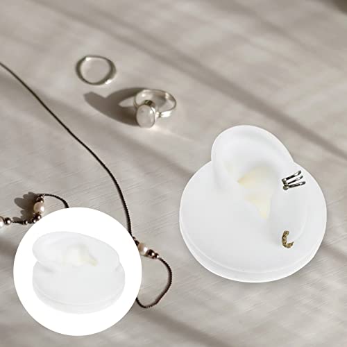 Silicone Left Acupuncture Ear Model: Flexible Model Display Model for Jewelry...