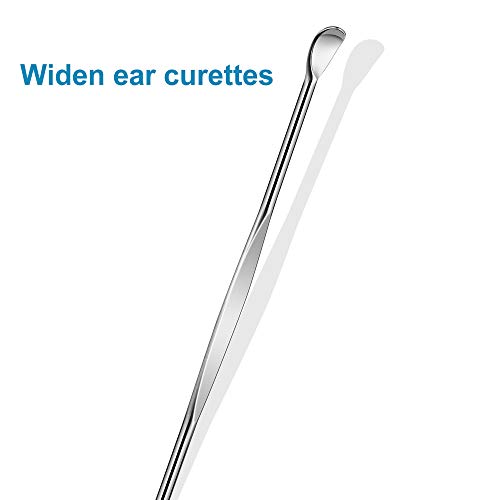 10pcs Sliver Metal Ear Cleaner Ear Pick Ear Spoon Earwax Curette Remover Earp...