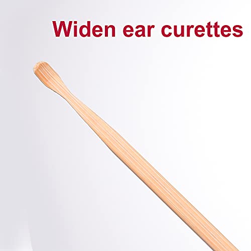 20pcs Bamboo Ear Cleaner Ear Pick Ear Spoon Earwax Curette Remover Earpick To...