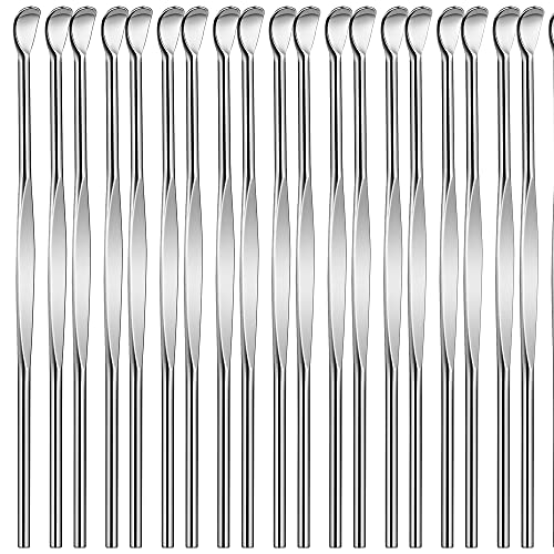 20pcs Sliver Metal Ear Spoon Earwax Curette Remover Earpick Tool Hanging Clea...