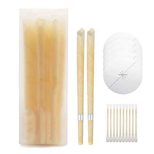 Beeswax Ear Candles Ear Wax Removal, Set of 20 Natural Ear Wax Candles for Ea...