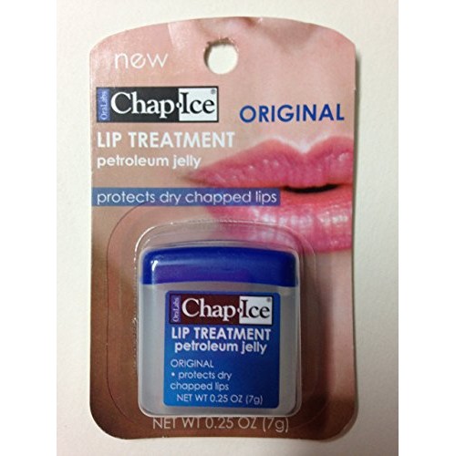 Chap Ice Lip Treatment ORIGINAL Petroleum Jelly 0.25oz protect dry chapped lips