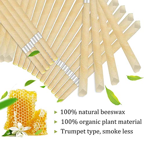 Ear Candles Ear Wax Removal Candles, Set of 10/20/40 Beeswax Ear Wax Candles ...