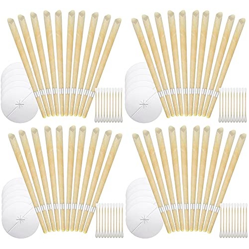 Ear Candles Ear Wax Removal Candles, Set of 10/20/40 Beeswax Ear Wax Candles ...