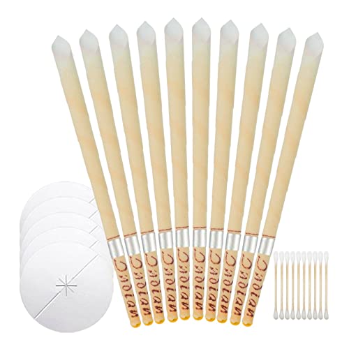 Ear Candles - Ear Wax Removal kit, Ear Cleaner Kit Hearing Massager Heated Ea...