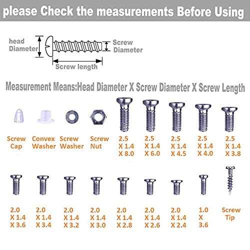 Eyeglass Repair Kit, YAUENDE Eyeglasses Screwdriver Set with Eyeglass Screws,...