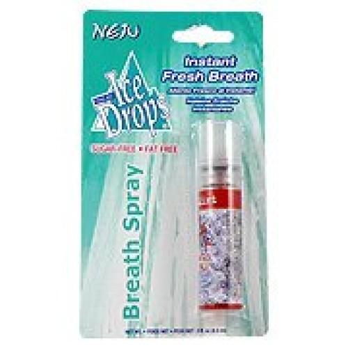 Ice Drops CinnaMint Breath Spray - Instant Fresh Breath, 0.3 oz