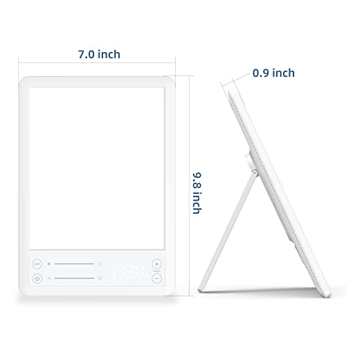 Light Therapy Lamp, UV-Free 10,000 Lux Sun Lamp, Ultra-Thin Touch Control LED...