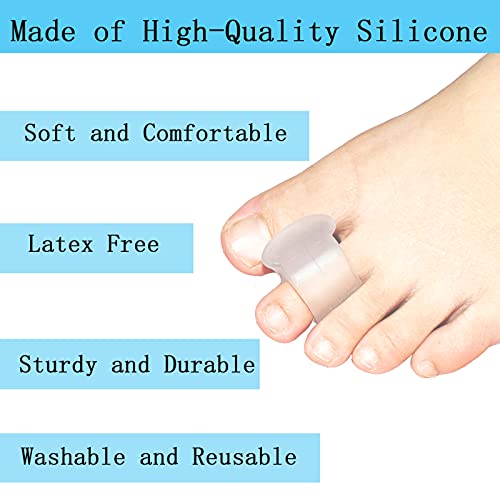 Menody Pack of 12 Gel Toe Separator, Big Toe Spacers, Single Loop Toe Spreade...