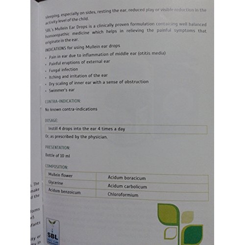 Mullein Ear Drops Ear Infections Earache