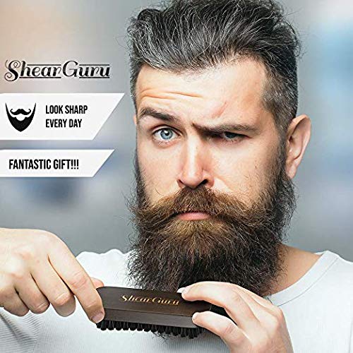 Natural Complete Care Beard Grooming Kit for Men– Brush Set- Hair Cutting Bar...