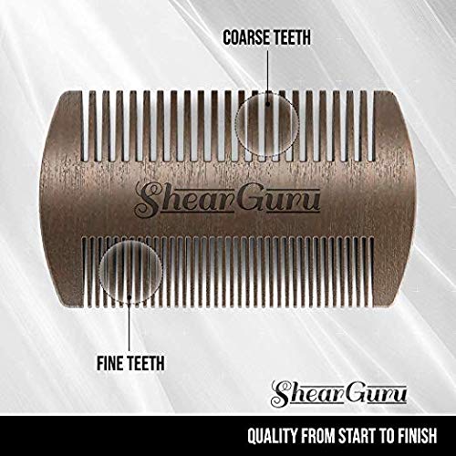 Natural Complete Care Beard Grooming Kit for Men– Brush Set- Hair Cutting Bar...