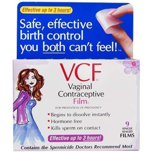 VCF Dissolving Vaginal Contraceptive Films 9 Ea