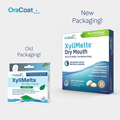 XyliMelts Discs for Dry Mouth, Mild Mint 80 ea (Pack of 1)