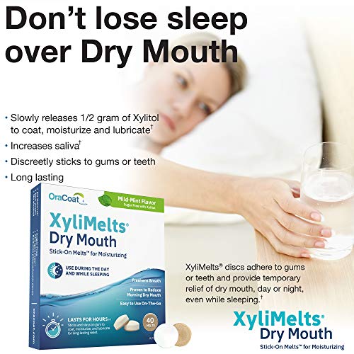 XyliMelts Discs for Dry Mouth, Mild Mint 80 ea (Pack of 1)