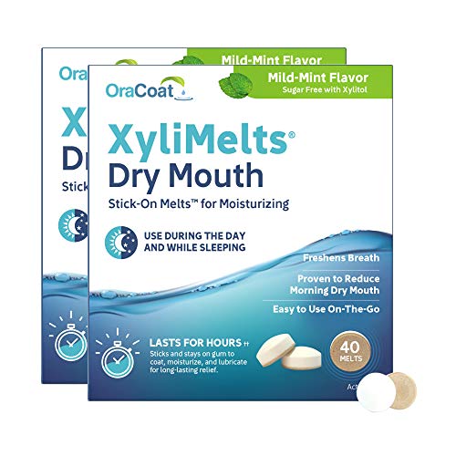 XyliMelts Discs for Dry Mouth, Mild Mint 80 ea (Pack of 1)