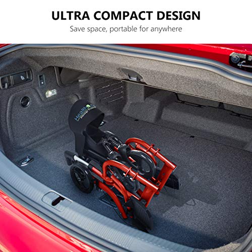 Health Line Massage Products 2 in 1 Rollator-Transport Chair w/Paded Seatrest...