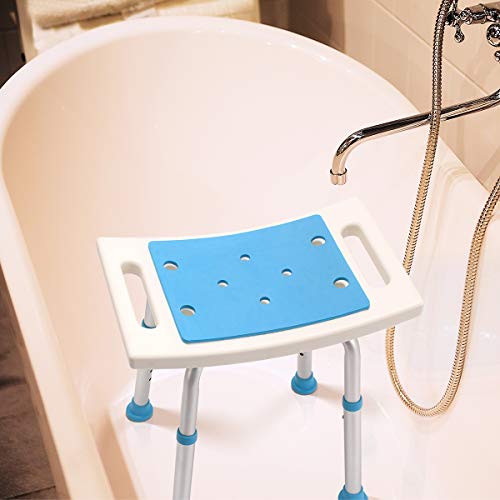 Health Line Massage Products Shower Stool 350lbs Bath Seat Chair, Tool-Free A...