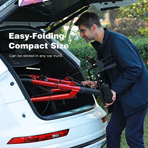 Heavy Duty Rollator Walker with Armrest by Health Line Massage Products, Bari...