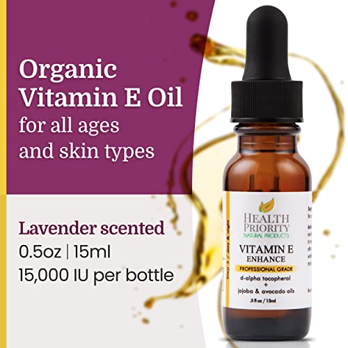 Organic Vitamin E Oil for Skin & Scars. Small Batch, All Natural Vitamin E Se...