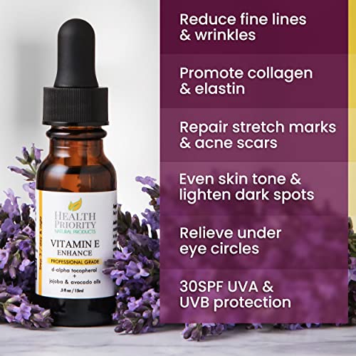 Organic Vitamin E Oil for Skin & Scars. Small Batch, All Natural Vitamin E Se...