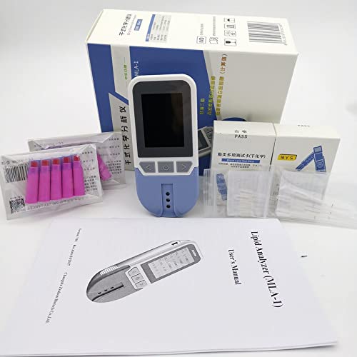 Healthcaretuye 5 in 1 Lipid Test Meter Cholesterol Meter Analyzer HDL LDL Tri...