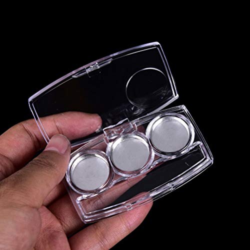 Healthcom 10 Pcs Clear Empty Eyeshadow Palette Plastic Eyeshadow Storage Box ...