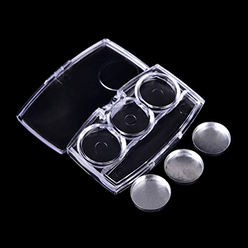 Healthcom 10 Pcs Clear Empty Eyeshadow Palette Plastic Eyeshadow Storage Box ...