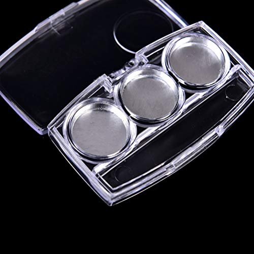 Healthcom 10 Pcs Clear Empty Eyeshadow Palette Plastic Eyeshadow Storage Box ...