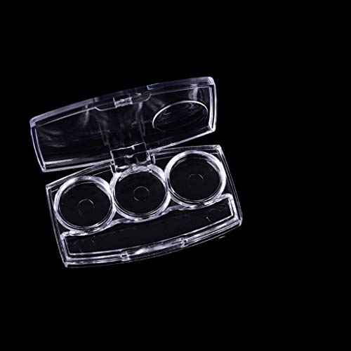 Healthcom 10 Pcs Clear Empty Eyeshadow Palette Plastic Eyeshadow Storage Box ...
