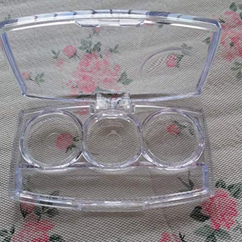 Healthcom 10 Pcs Clear Empty Eyeshadow Palette Plastic Eyeshadow Storage Box ...