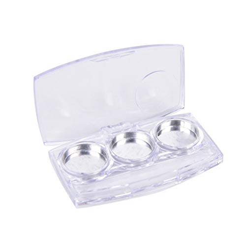 Healthcom 10 Pcs Clear Empty Eyeshadow Palette Plastic Eyeshadow Storage Box ...