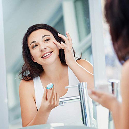 Healthcom 50 Pcs 5 Gram/5 ML Cosmetic Sample Empty Container Plastic Clear Co...