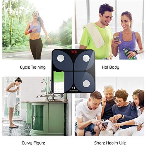 Scales for Body Weight Healthkeep Bathroom Scale Smart Wireless Digital Scale...