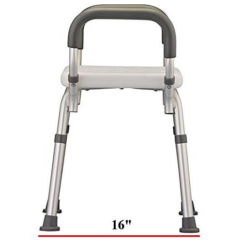 Bath Seat Shower Bench with Arms, Adjustable Shower Chair with Arms Padded Ha...