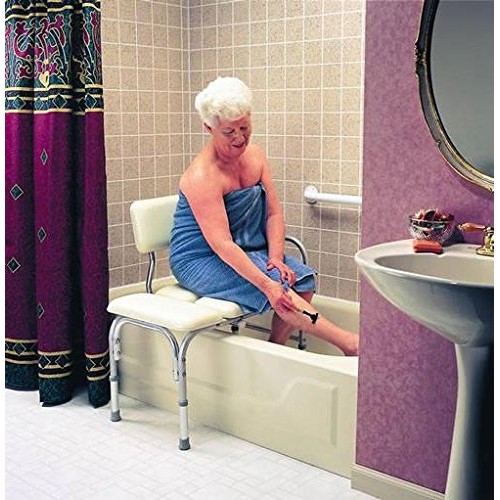 HEALTHLINE Heavy Duty Bariatric Tub Transfer Bench, Medical Bath Shower Bench...