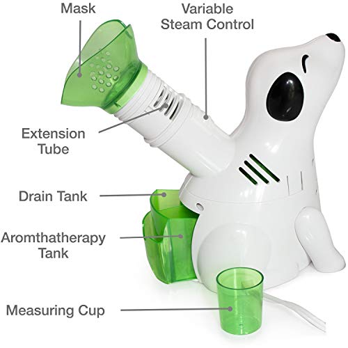 HealthSmart Humidifier and Personal Steam Inhaler for Kids Includes an Aromat...