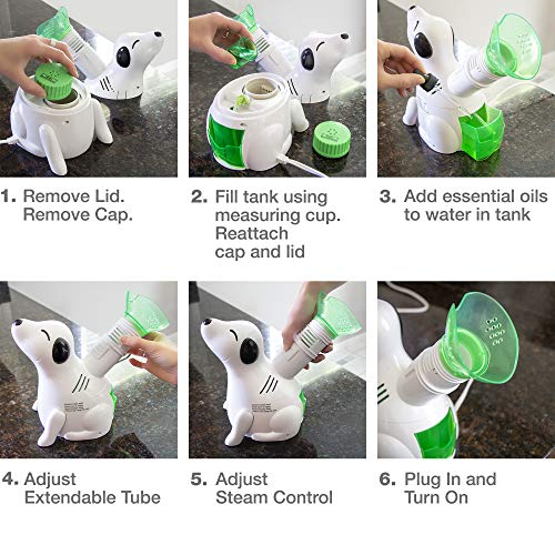 HealthSmart Humidifier and Personal Steam Inhaler for Kids Includes an Aromat...