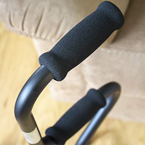 HealthSmart Quad Cane, Sit To Stand Walker, Adjustable Quad Cane, 4 Foot Base...