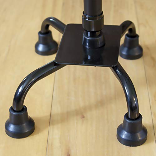 HealthSmart Quad Cane, Sit To Stand Walker, Adjustable Quad Cane, 4 Foot Base...