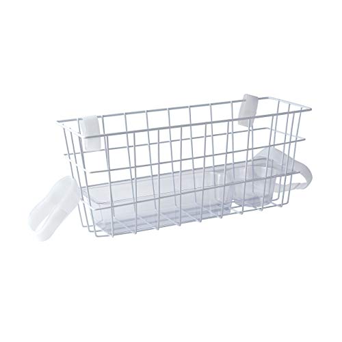 HealthSmart Walker Storage Basket with Cup Holder and Insert Tray, No Tools N...