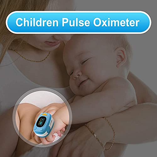 Children Fingertip Pulse Oximeter Blood Oxygen Saturation Monitor for Child K...