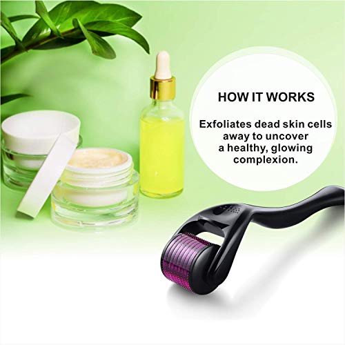 Derma Roller 540 Titanium 0.25mm Microneedling Cosmetic Microdermabrasion Too...