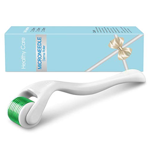 Microneedle Derma Roller Kit - Healthy Care 540 Titanium Micro Needles 0.25mm...