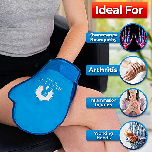 Healthy Hands 2 Wrist & Hand Hot and Cold Soft Ice Pack Wraps For Hand Injuri...