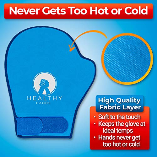 Healthy Hands 2 Wrist & Hand Hot and Cold Soft Ice Pack Wraps For Hand Injuri...