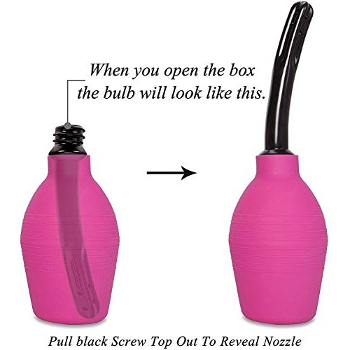 Enema Bulb for Men or Women - Douche Cleaner - 310 ml Capacity (Purple Color)