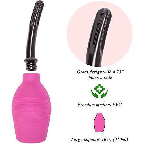 Enema Bulb for Men or Women - Douche Cleaner - 310 ml Capacity (Purple Color)