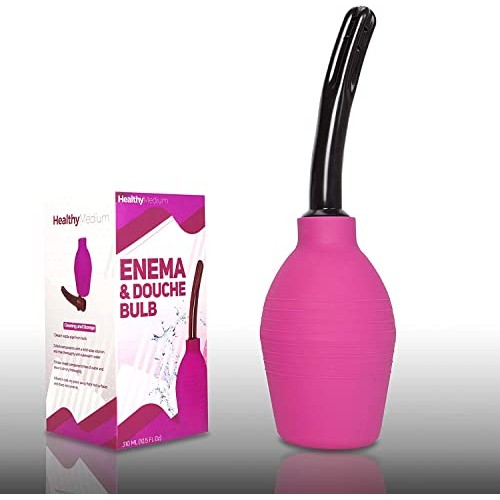 Enema Bulb for Men or Women - Douche Cleaner - 310 ml Capacity (Purple Color)